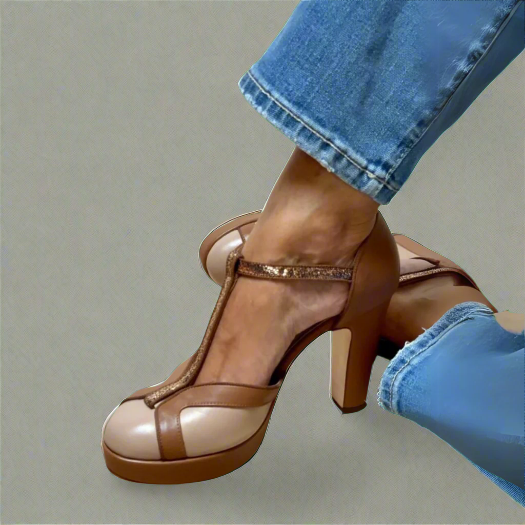 Cristina - Comfortable heeled sandals