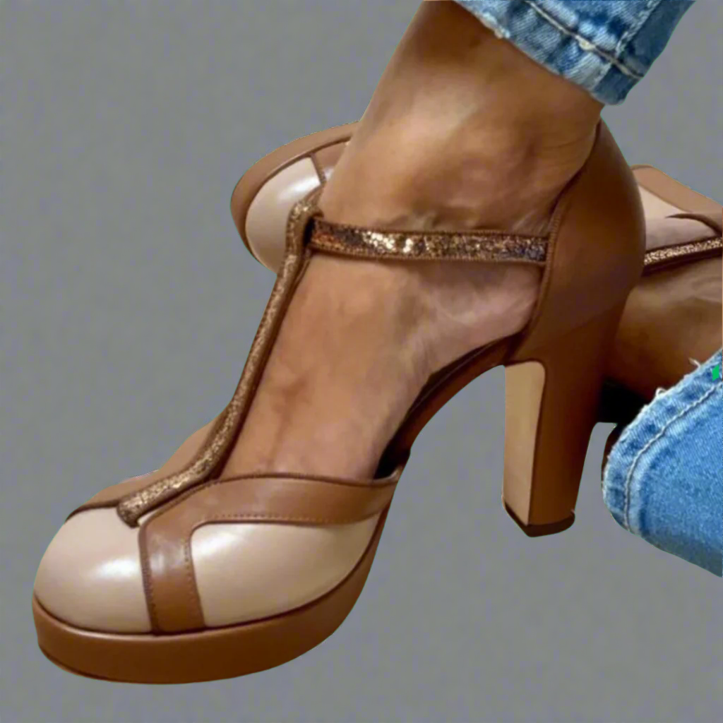 Cristina - Comfortable heeled sandals