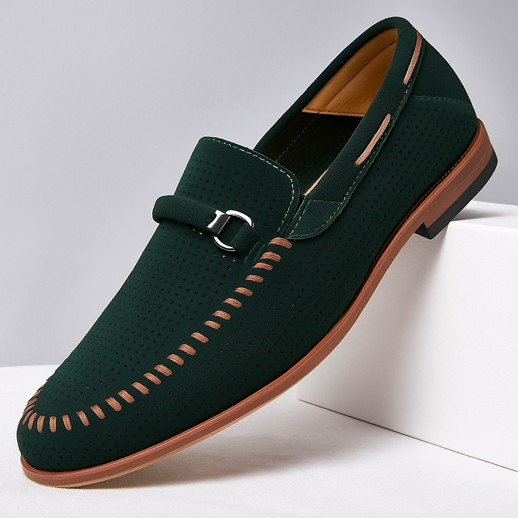 Suede loafers