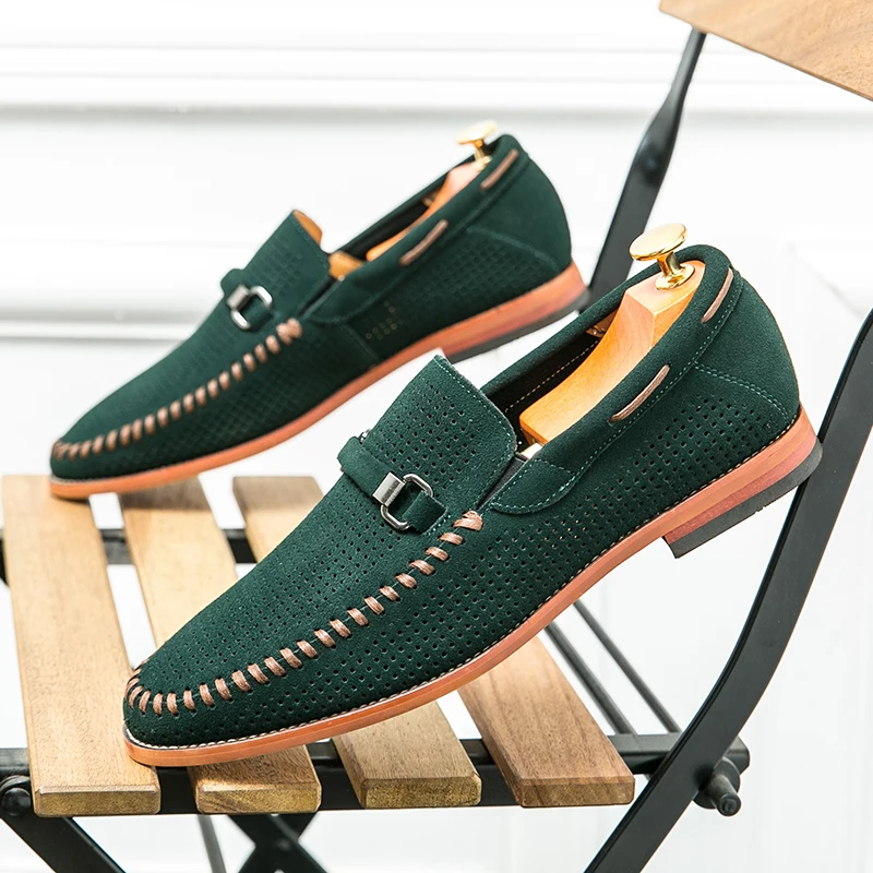 Suede loafers