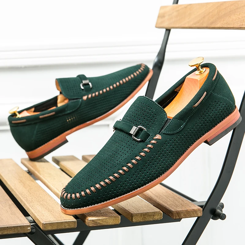 Suede loafers
