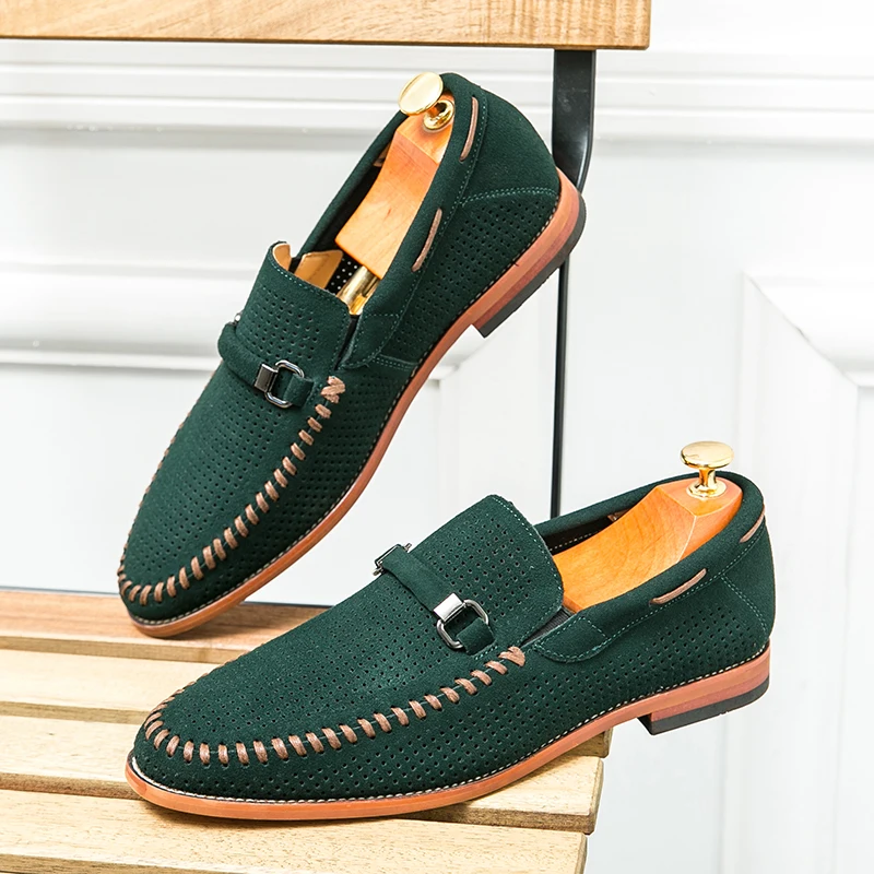 Suede loafers