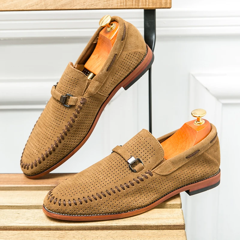 Suede loafers