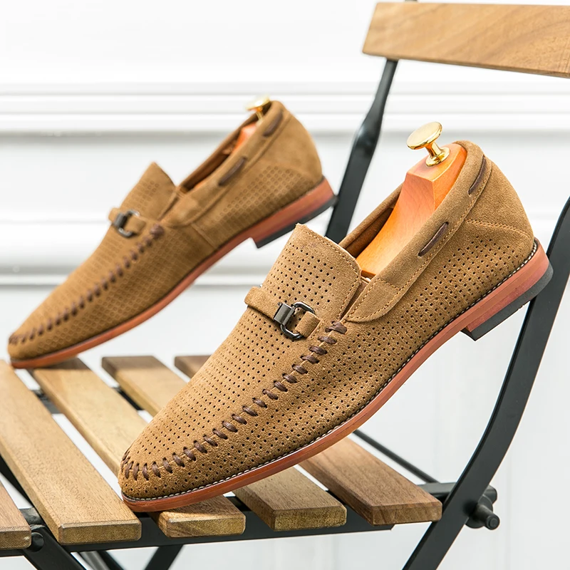 Suede loafers