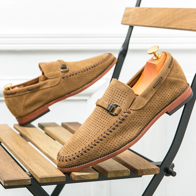 Suede loafers