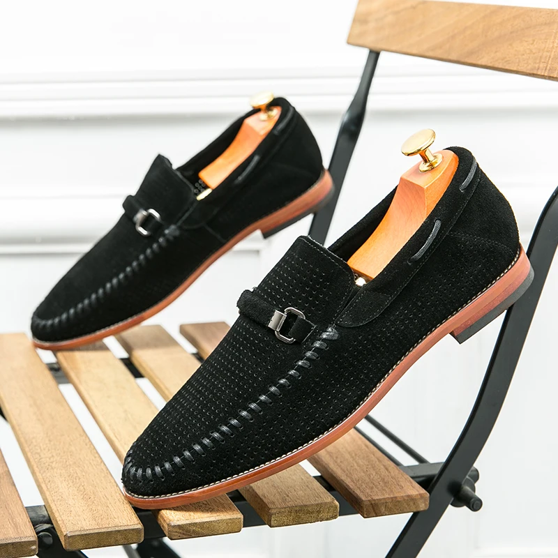 Suede loafers