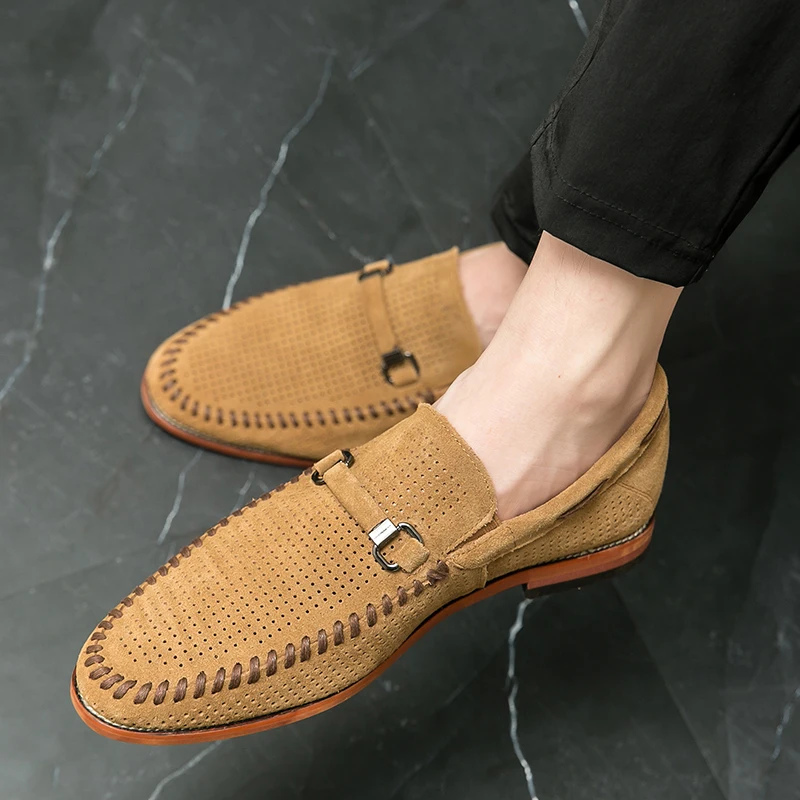 Suede loafers