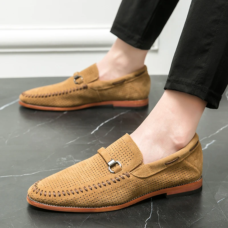 Suede loafers