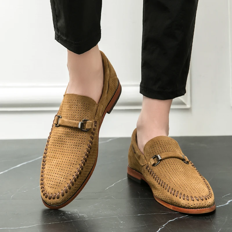 Suede loafers