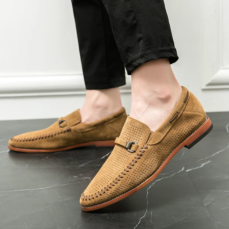 Suede loafers