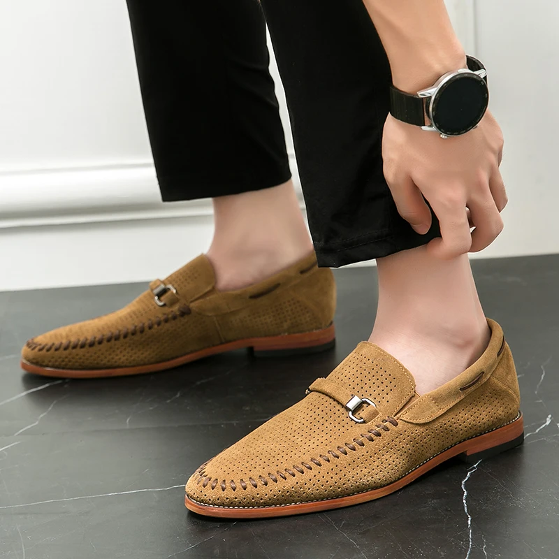 Suede loafers