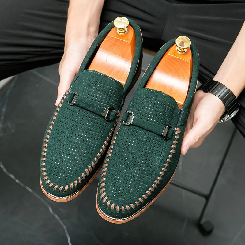 Suede loafers