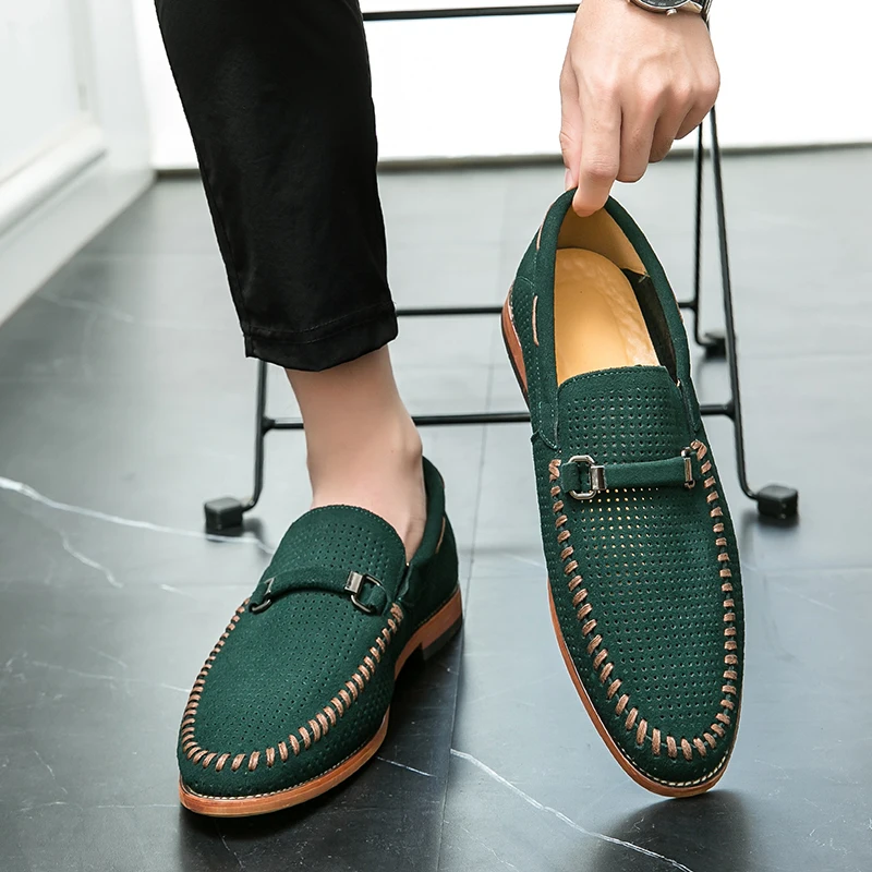Suede loafers
