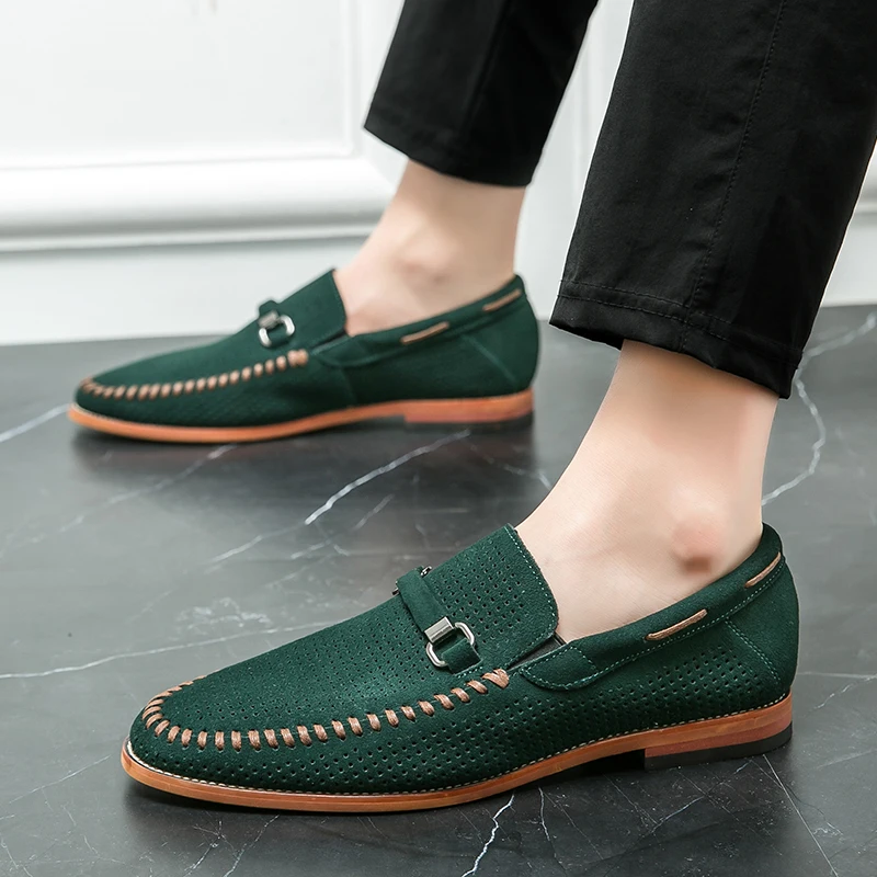 Suede loafers