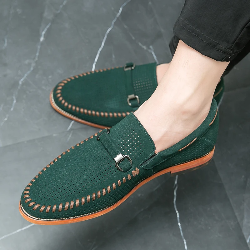 Suede loafers