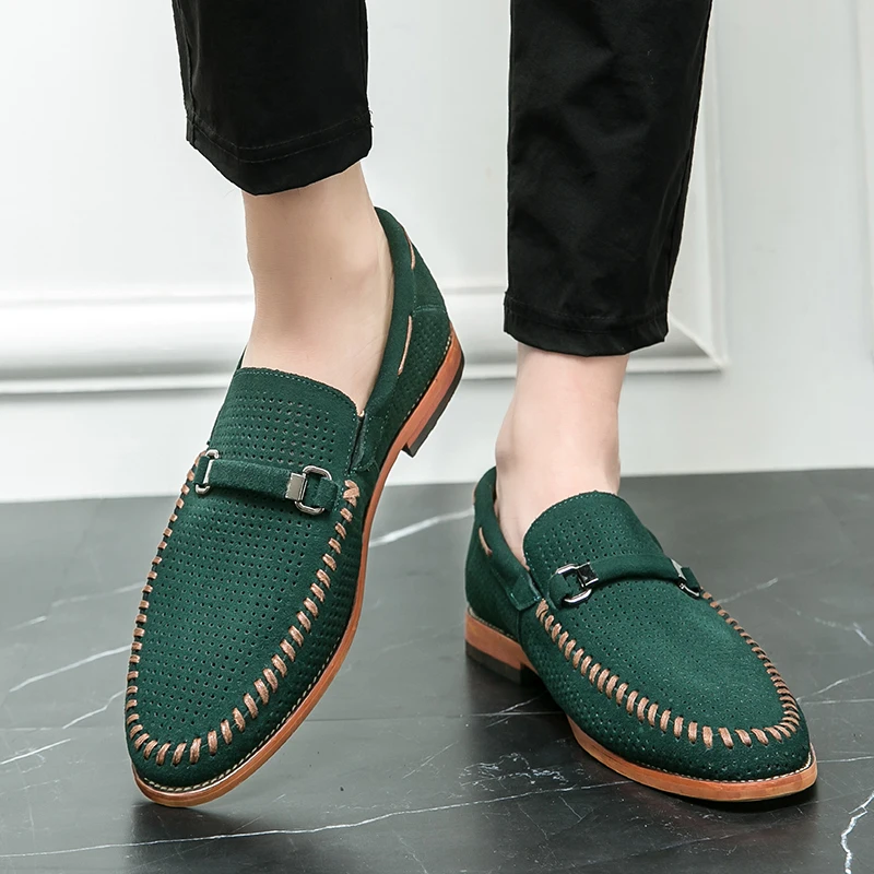 Suede loafers
