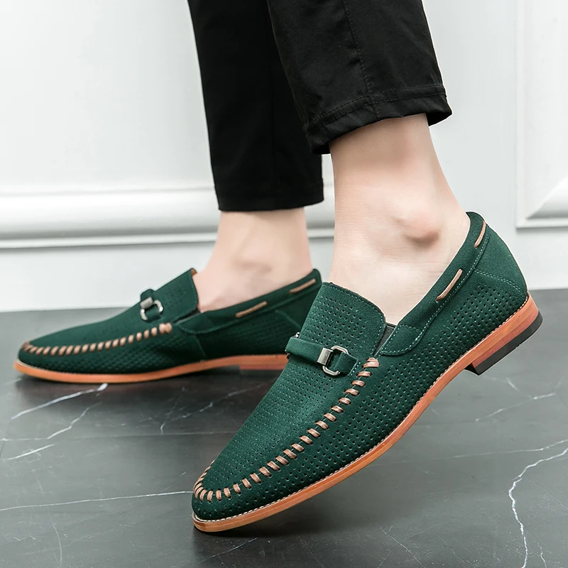 Suede loafers