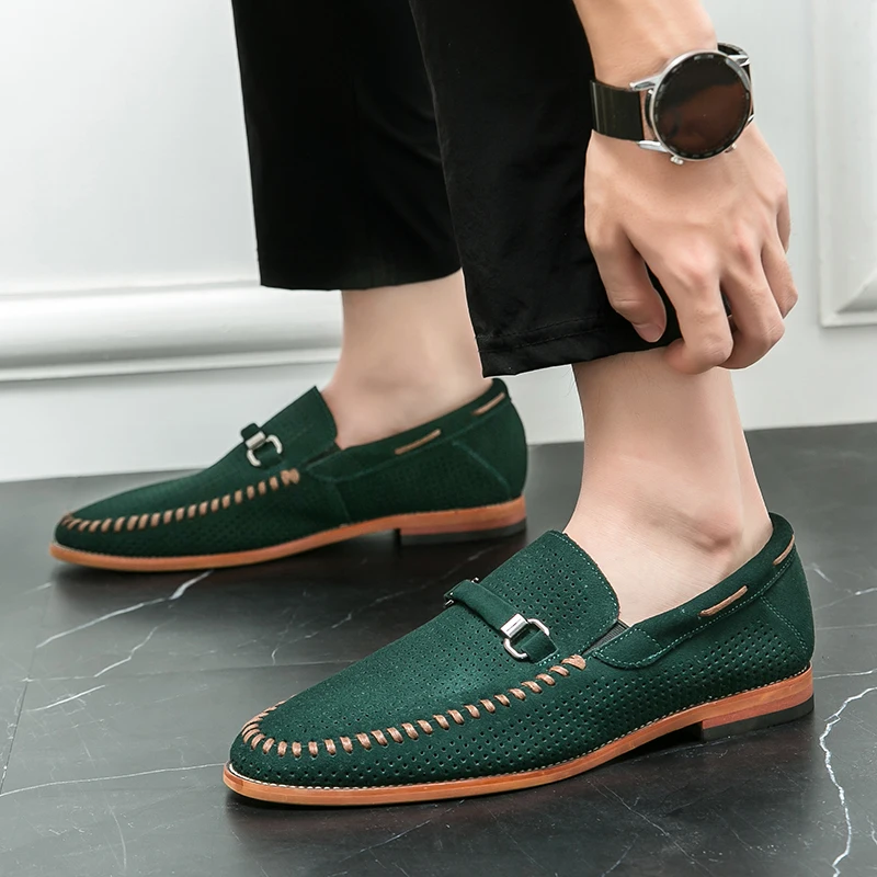 Suede loafers