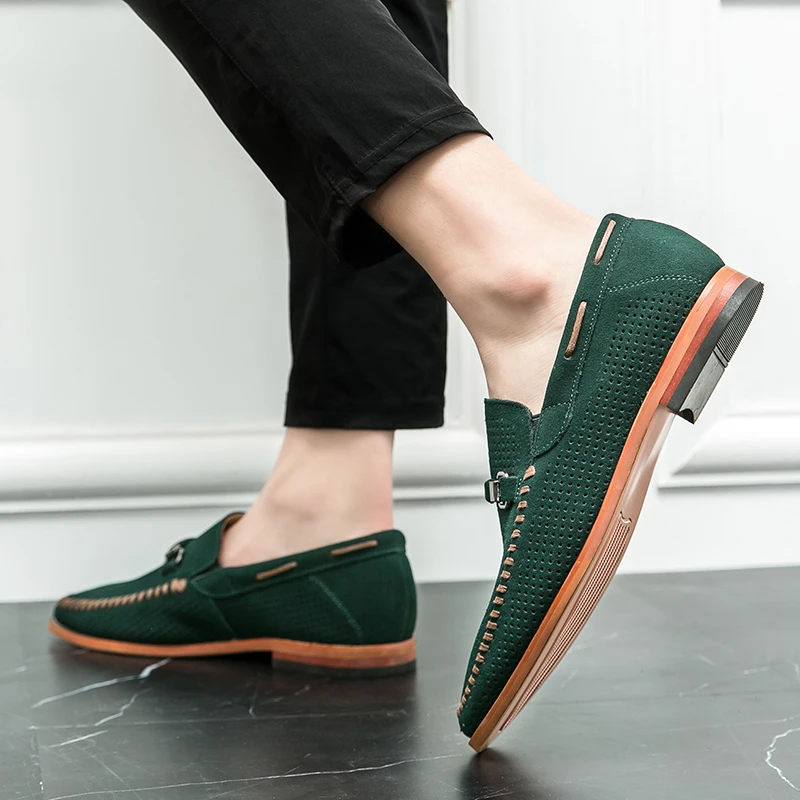 Suede loafers