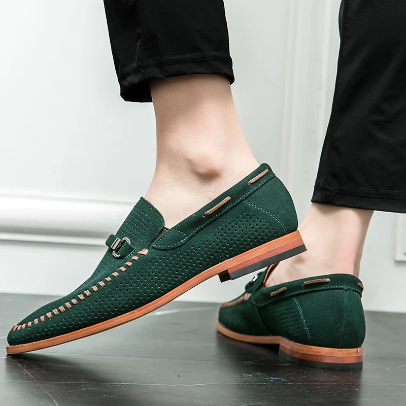 Suede loafers
