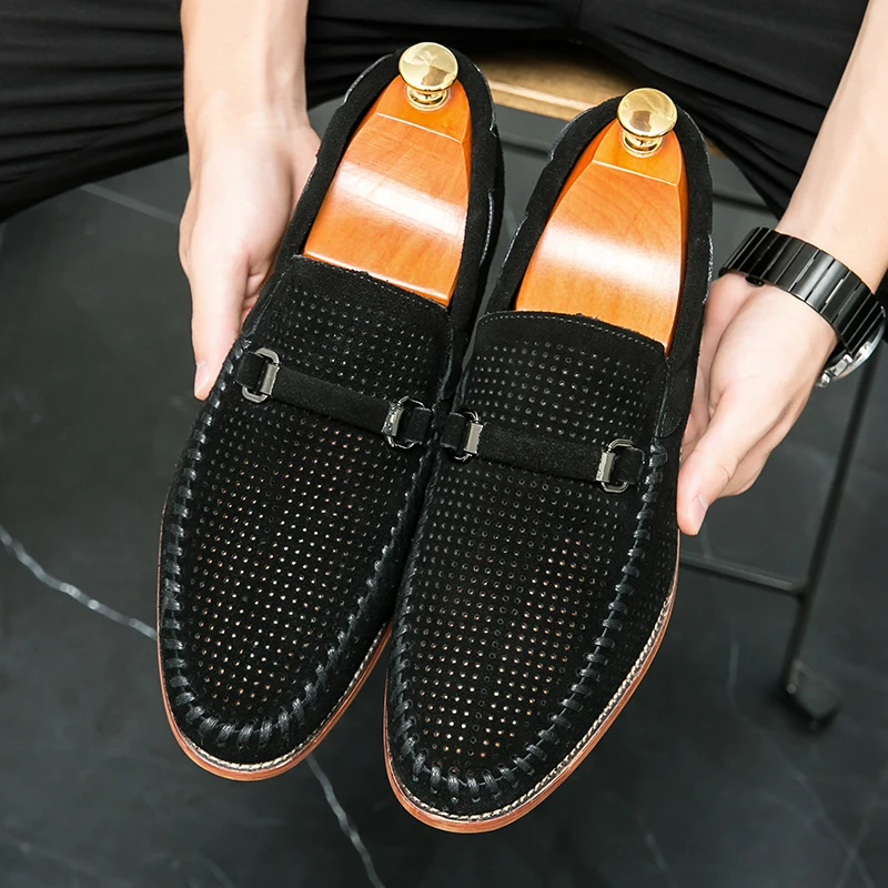 Suede loafers