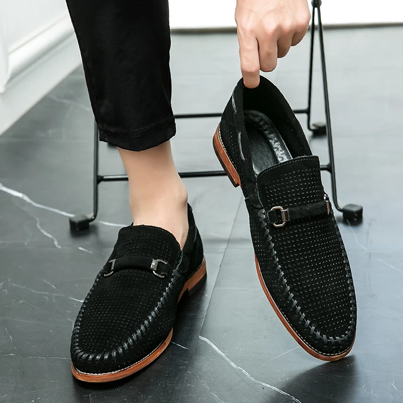 Suede loafers