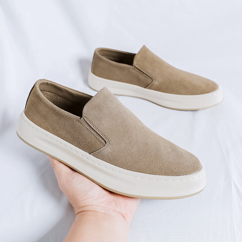 Comfortable suede loafers