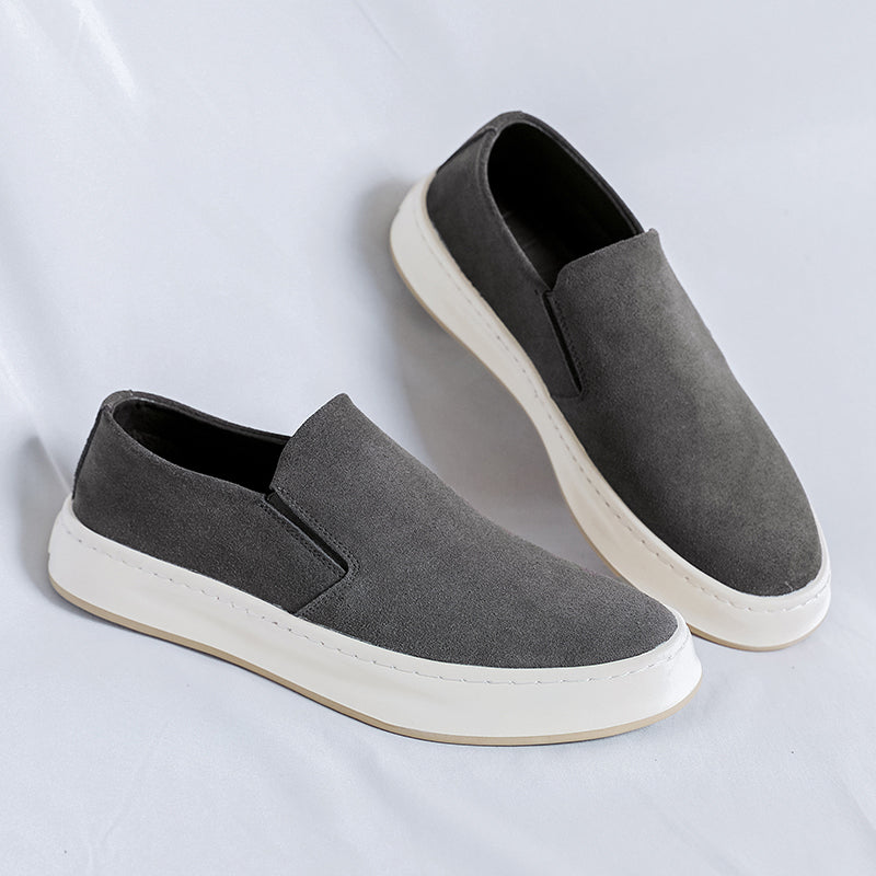 Comfortable suede loafers