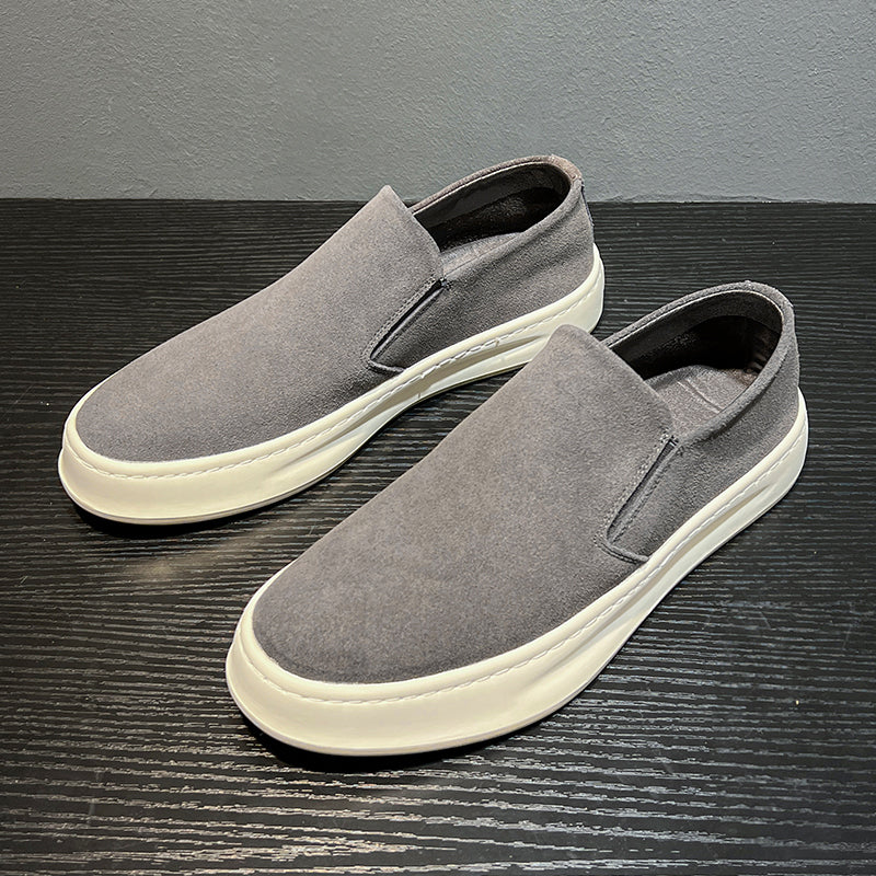 Comfortable suede loafers