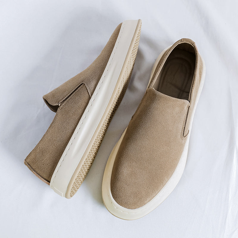 Comfortable suede loafers