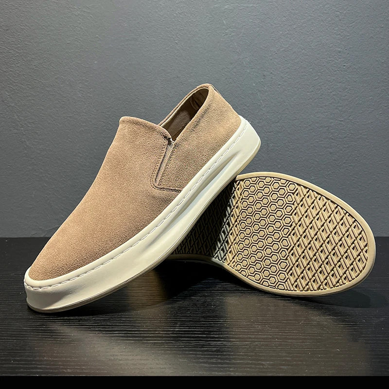 Comfortable suede loafers