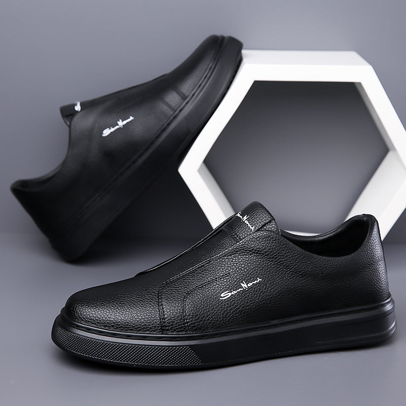 Leather trainers