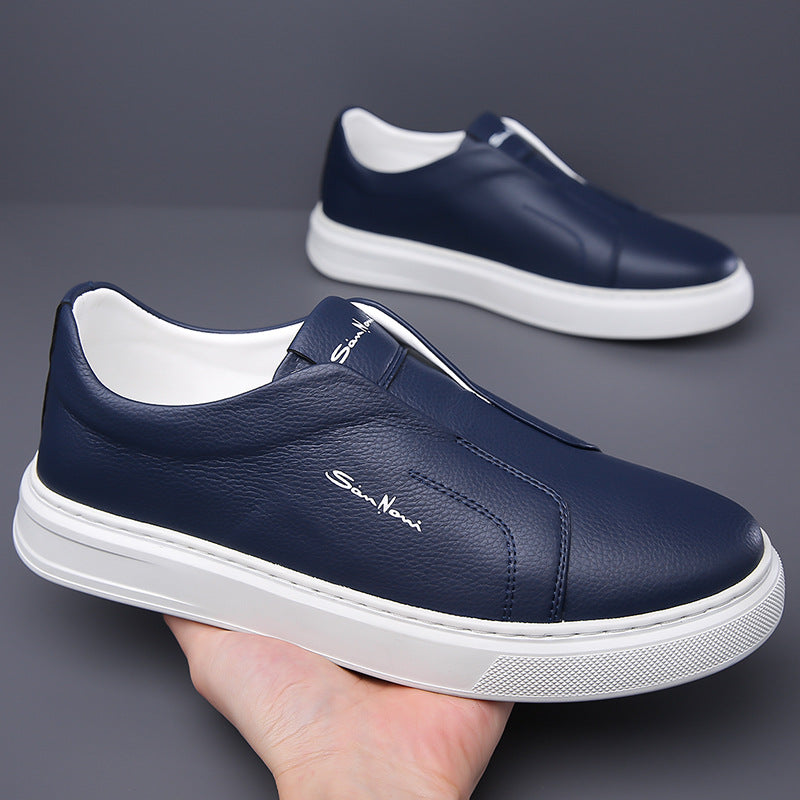 Leather trainers