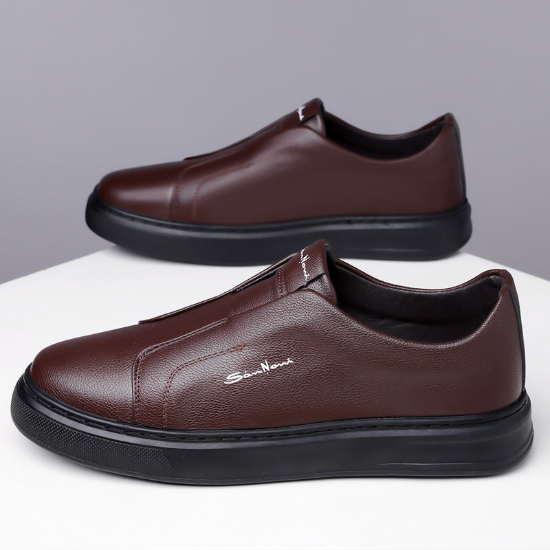 Leather trainers