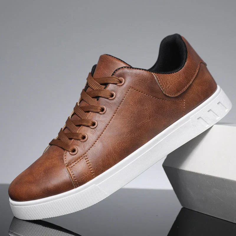 Classic leather trainers