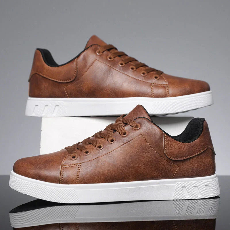 Classic leather trainers