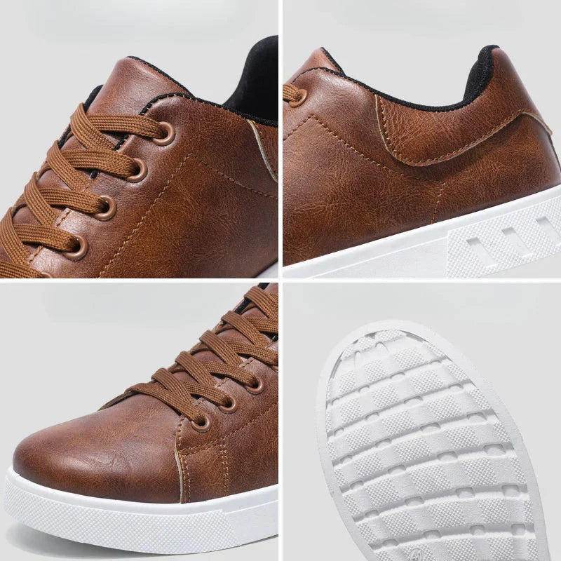 Classic leather trainers