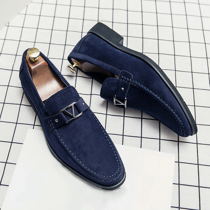 Modern suede loafers