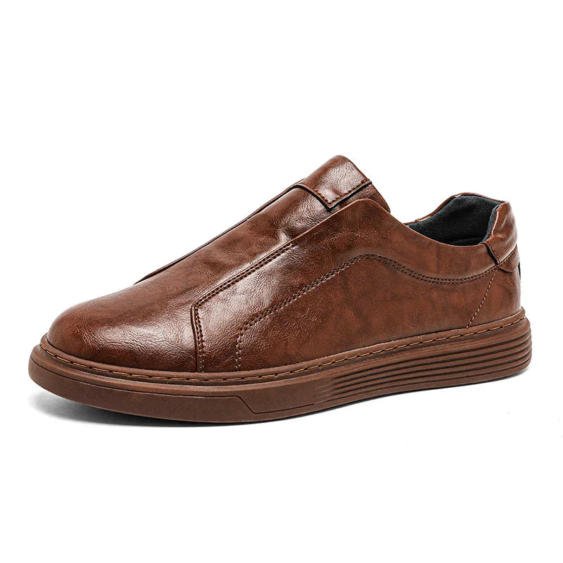 Classic leather trainers