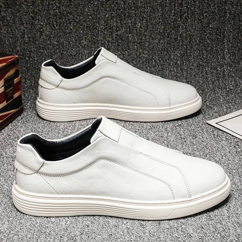 Classic leather trainers