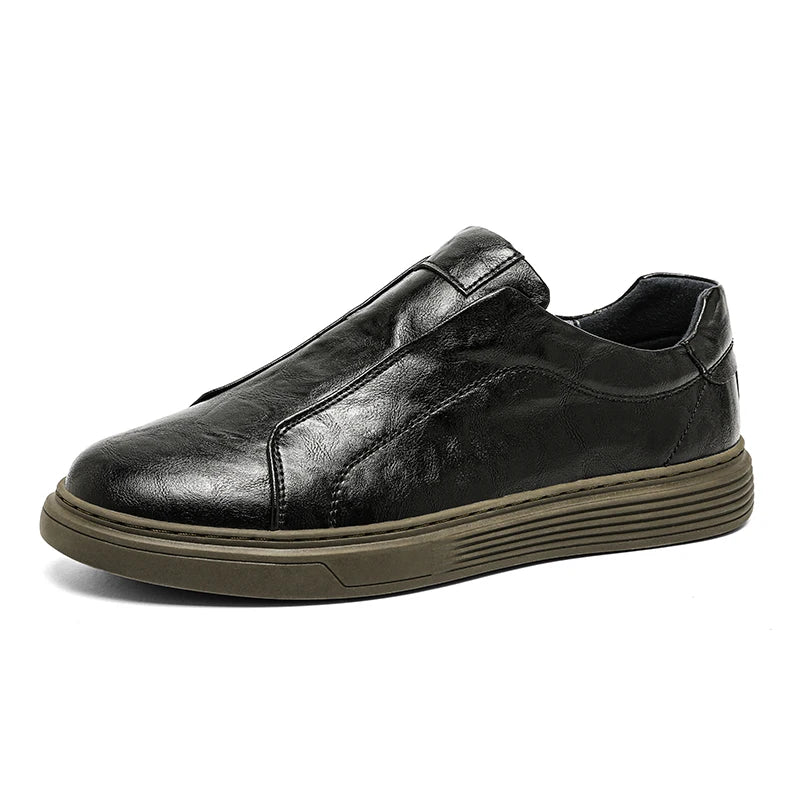 Classic leather trainers