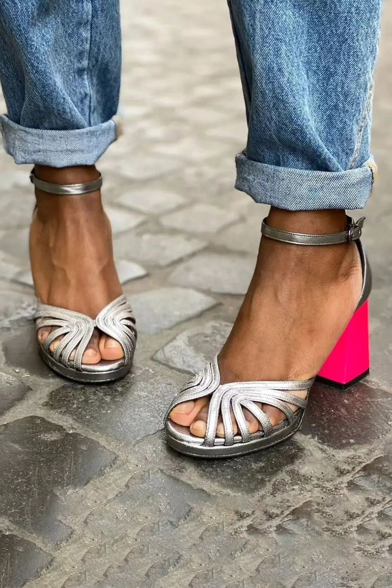 Sofía - Sandals with chunky heels