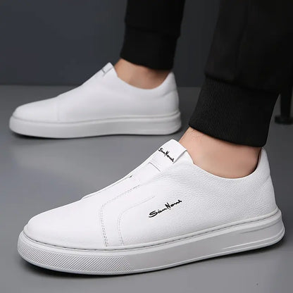 Leather trainers