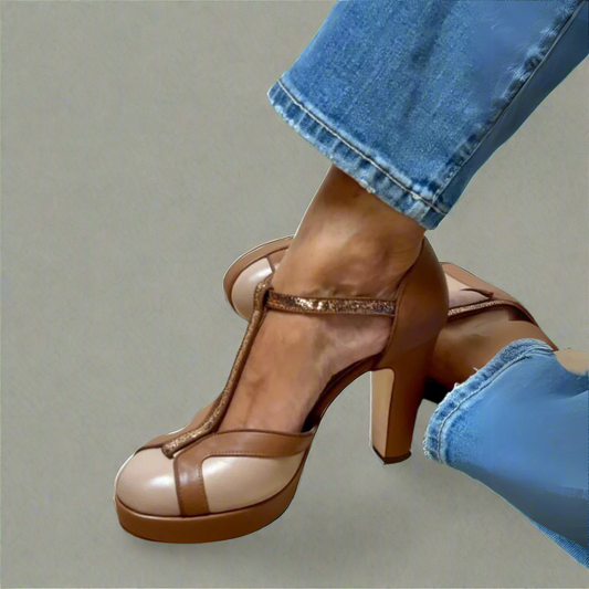 Cristina - Comfortable heeled sandals