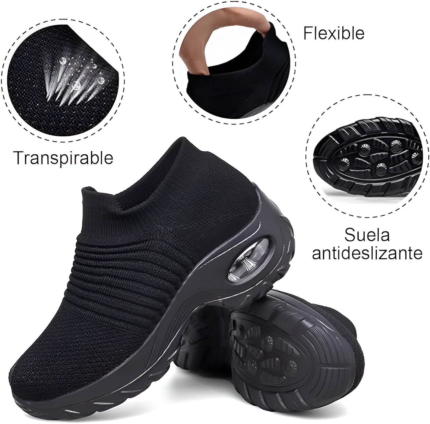 Ergonomic Pain Relief Slip-On Footwear