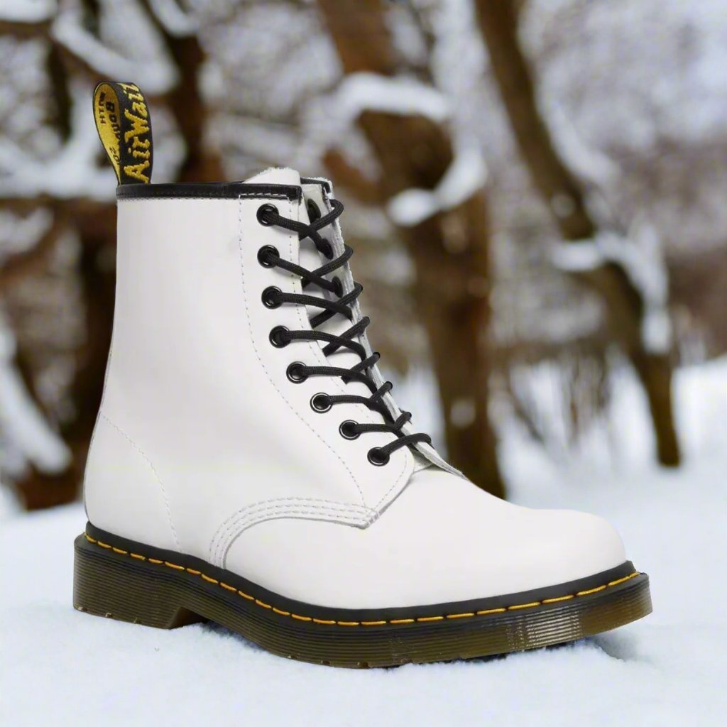 Lace-up leather boots