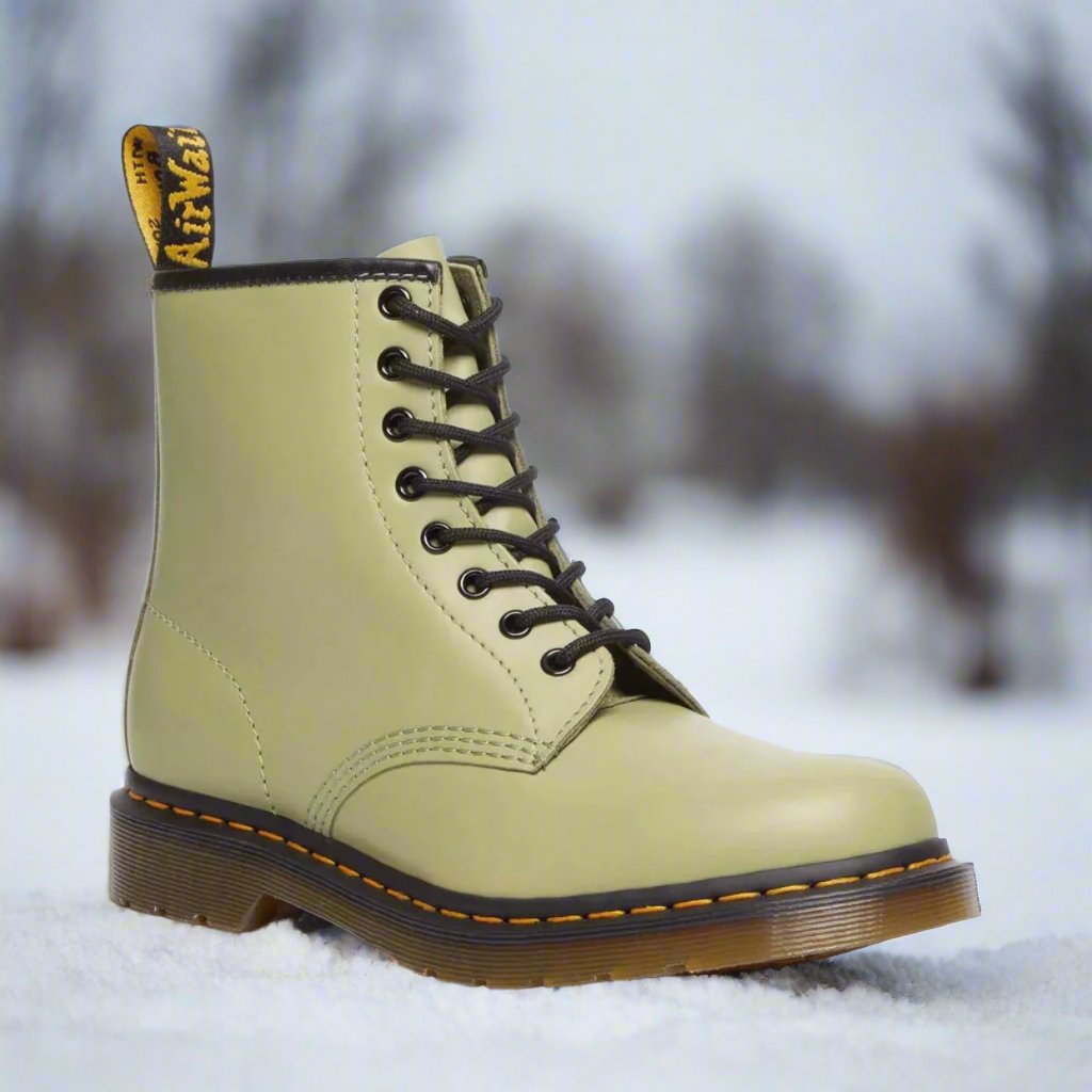 Lace-up leather boots