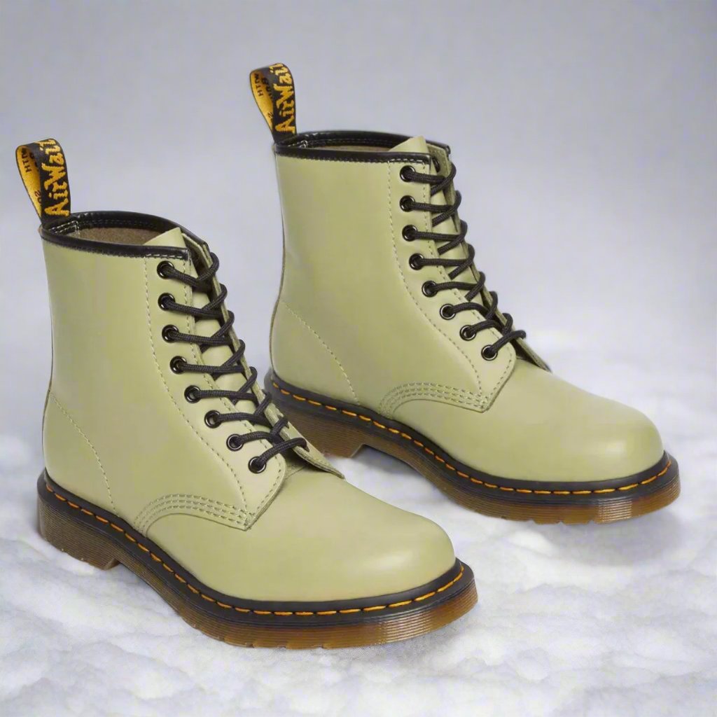Lace-up leather boots