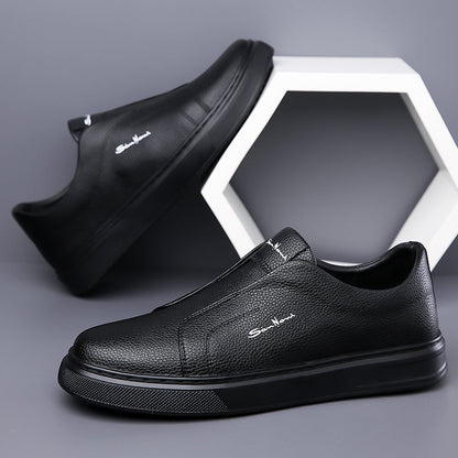 Leather trainers