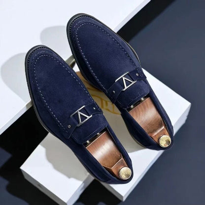 Modern suede loafers